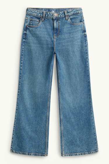 Children Girls - Baggy jeans - blue denim