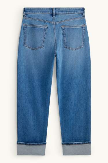 Dames - Boyfriend jeans - mid waist - jeansblauw