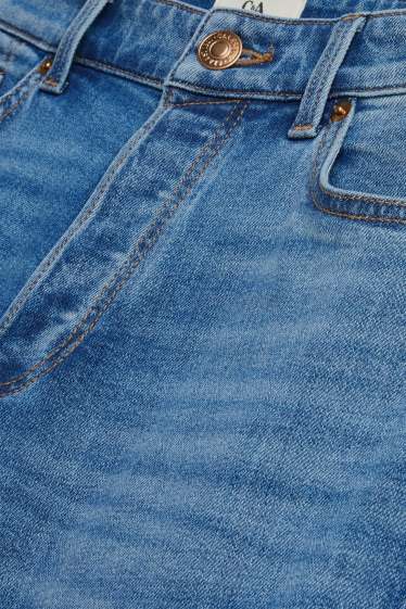 Dames - Boyfriend jeans - mid waist - jeansblauw