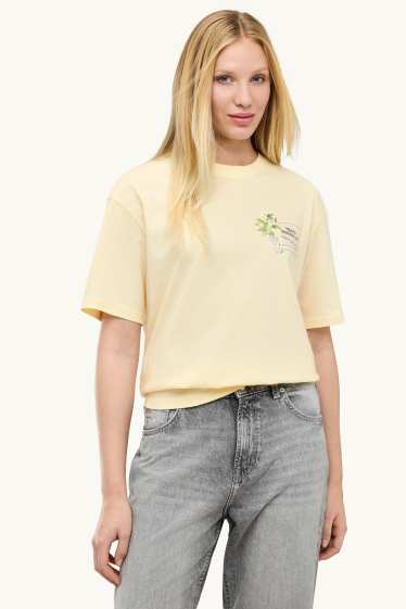 Donna - T-shirt - oversize - giallo