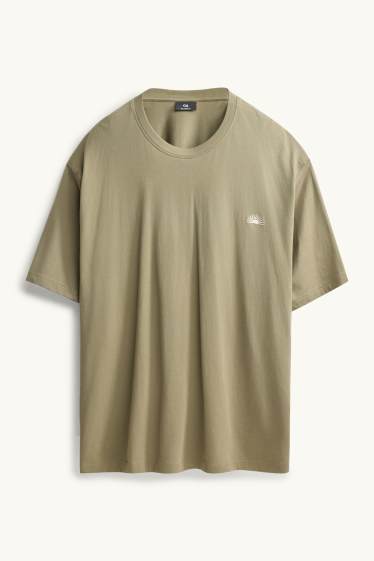 Bărbați - Tricou - relaxed fit - kaki