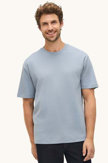Herren - T-Shirt - Relaxed Fit - hellblau