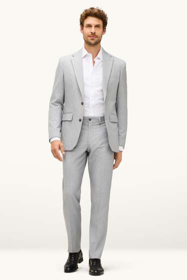 Bărbați - Pantaloni modulari - regular fit - Flex - gri