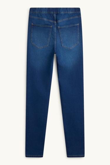 Dames - Jegging jeans - mid waist - jeansblauw