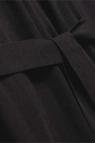 Donna - Vestito in maglia - straight fit - nero