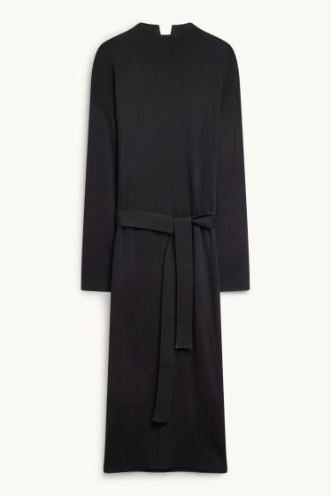 Donna - Vestito in maglia - straight fit - nero