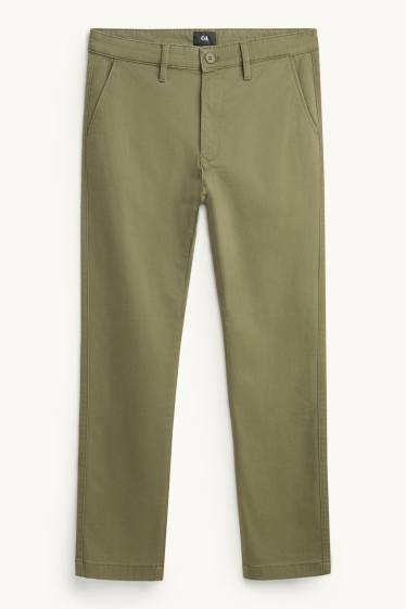 Heren - Chino - slim fit - groen