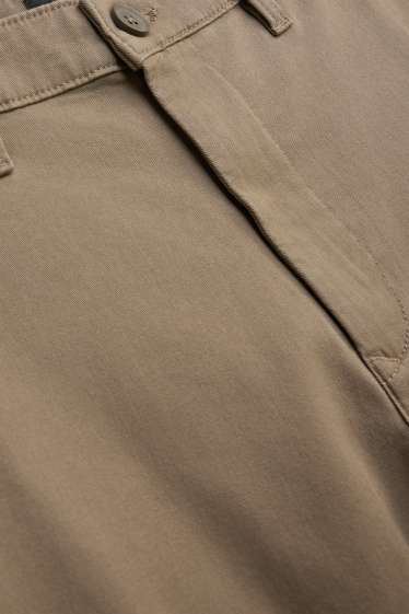 Uomo - Pantaloni chino - slim fit - marrone chiaro