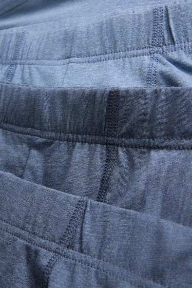 Uomo - Confezione da 3 - boxer aderenti - blu melange