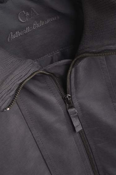 Hommes - Blouson - doublé - gris anthracite