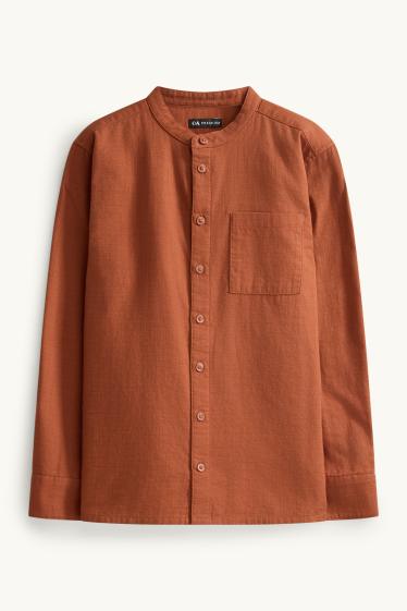 Children Boys - Shirt - rust