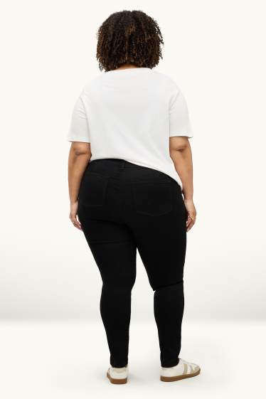 Donna - Jegging jeans - vita alta - nero