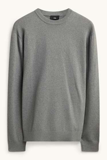 Hommes - Pull - gris chiné