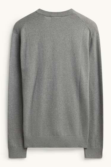 Hommes - Pull - gris chiné