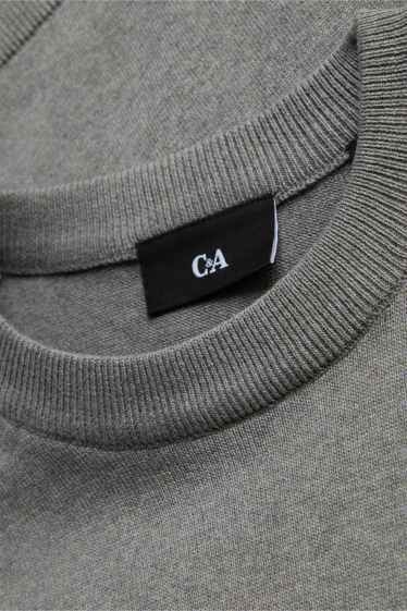 Hommes - Pull - gris chiné