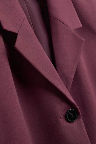 Damen - Weste - Regular Fit - bordeaux