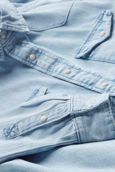 Herren - Jeanshemd - Regular Fit - Kent - helljeansblau