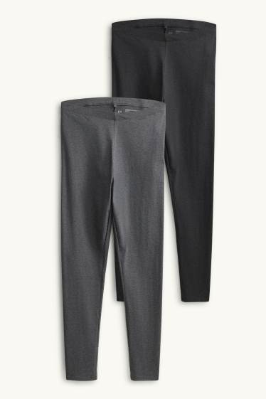 Women - Multipack of 2 - leggings - dark gray melange