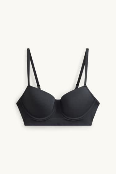 Dona - Sostenidors amb cèrcol - DEMI - enconxats - negre