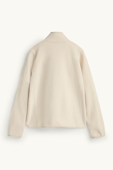 Women - Fleece jacket - creme