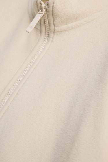 Women - Fleece jacket - creme