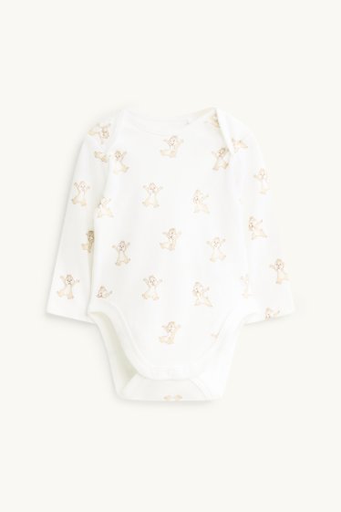 Unisex - Knabbel & Babbel - newbornoutfit - 2-delig - wit / roze