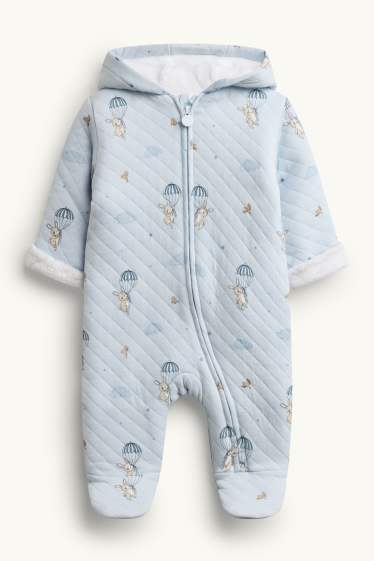 Baby Buben - Häschen - Baby-Schlafanzug - hellblau
