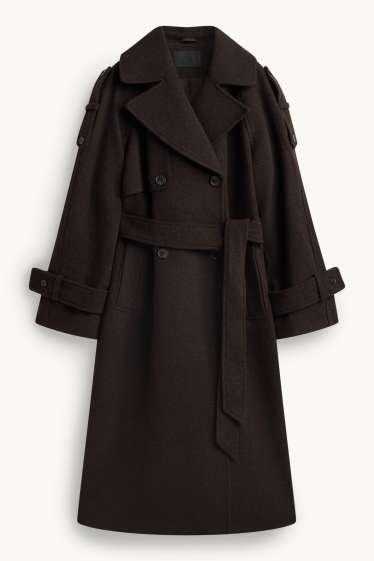 Donna - Trench - marrone scuro