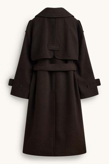 Donna - Trench - marrone scuro