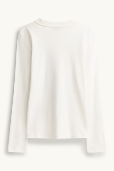 Dames - Longsleeve - regular fit - wit