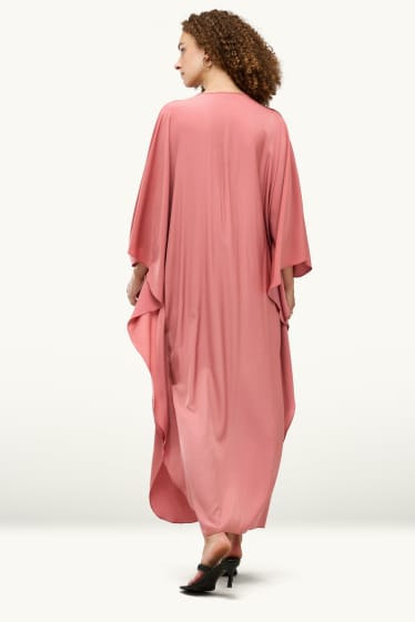 Damen - Kaftan - dunkelrosa
