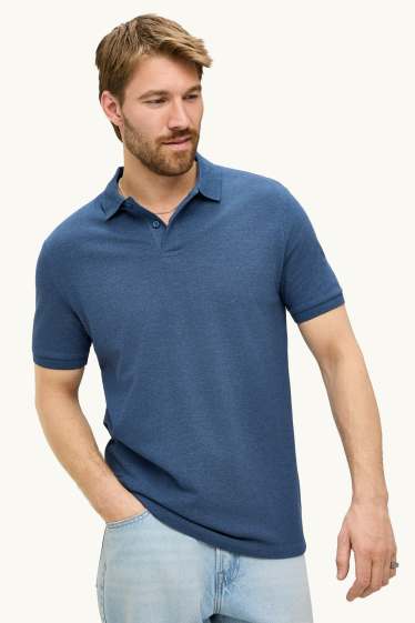 Heren - Poloshirt - regular fit - zwart
