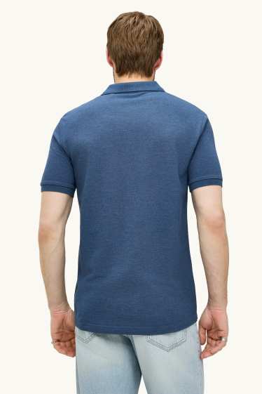 Heren - Poloshirt - regular fit - zwart