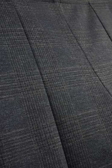Dames - Legging - geruit - donkergrijs