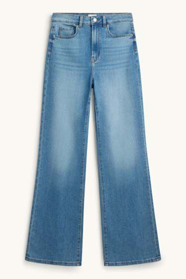 Donna - Jeans svasati - vita alta - jeans blu