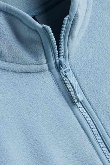 Women - Fleece jacket - light blue