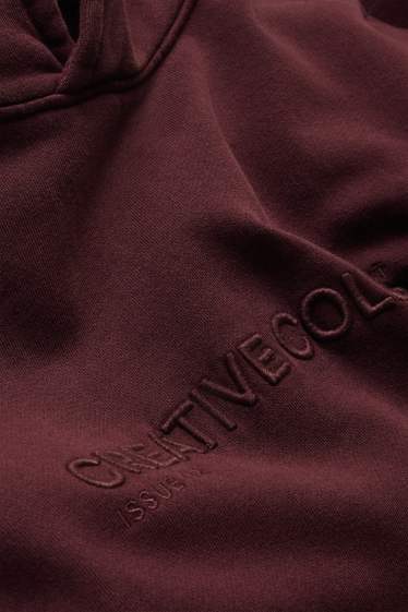 Herren - Hoodie - dunkelrot