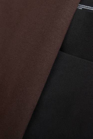 Dona - Paquet de 2 - leggings - marró fosc