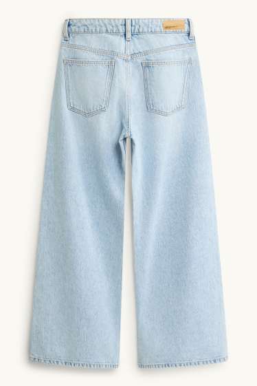 Kinder Mädchen - Wide Leg Jeans - helljeansblau