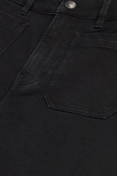 Dona - Wide leg Jeans - mid waist - negre