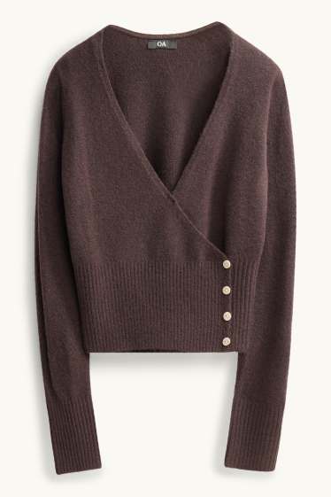 Dames - Vest - donkerbruin