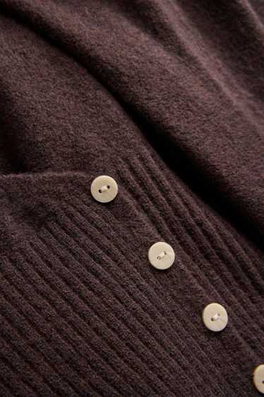 Dames - Vest - donkerbruin