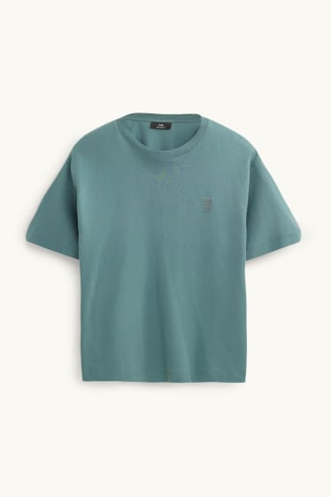 Uomo - T-shirt - relaxed fit - verde