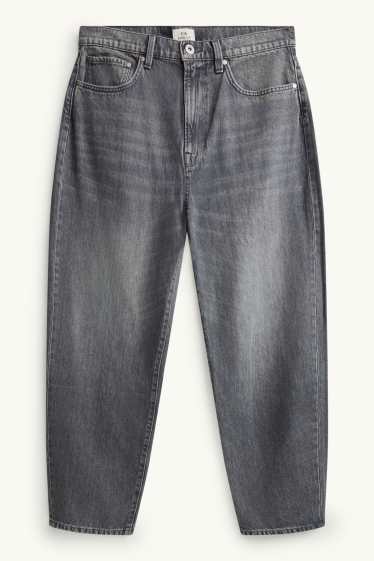 Men - Barrel jeans - denim-gray