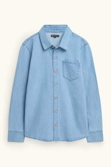 Enfants garçons - Chemise en jean - jean bleu clair