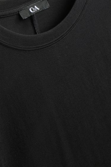 Femei - Tricou cu mânecă lungă - relaxed fit - negru