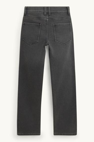Nen - Straight Jeans - texans tèrmics - texà gris fosc