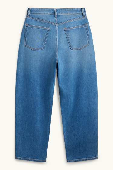 Donna - Barrel jeans - vita alta - jeans blu