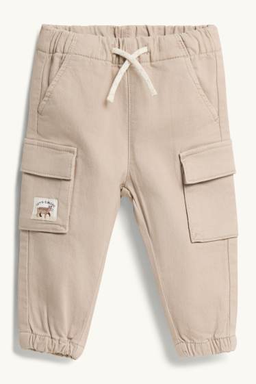 Neonati - Orsetto - pantaloni cargo neonati - beige