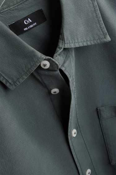 Herren - Hemd - Relaxed Fit - Kent - dunkelgrün